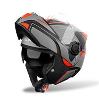 Casco Modular Airoh Specktre Leaf naranja opaco