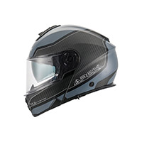 Casco Modulare Apex Mc500 Carbon Dolomiti Argento