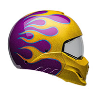 Bell Broozer Ece6 Ignite Helmet Purple Yellow - 4