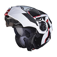 Casco modular Caberg Duke Evo Move blanco rojo