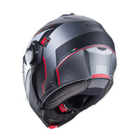 Caberg Duke Evo Move Modular Helmet Black Red - 4