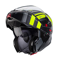 Caberg Horus X Road Helmet Black Yellow Fluo