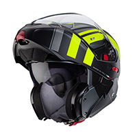 Casque Caberg Horus X Road blanc noir rouge bleu