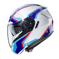 Caberg Levo Sonar Modular Helm weiß blau rot - 3