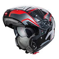 Casco modular Caberg Levo Sonar rojo plata