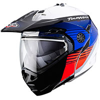 Casque Modulaire Caberg Tourmax Titan Bleu Rouge