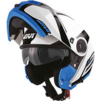 ジヴィ X.21 スピリットヘルメット ホワイトブルー