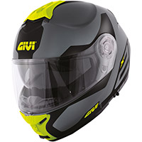 Casco Givi X.21 Spirit gris opaco amarillo