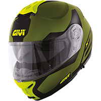 Givi X.21スピリットヘルメット グリーンマットイエロー