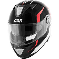 Givi X23 シドニー バイパー モジュラー ヘルメット ブラック レッド