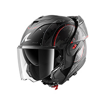 Shark Oxo Gang Mat Modular Helmet Black Red