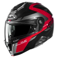 Casque Modulaire Hjc i91 Gaia rouge