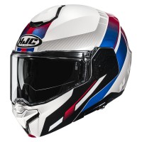 Casque Modulable Hjc i101 Mira bleu rouge