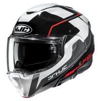 Casque HJC F100 Astra noir rouge