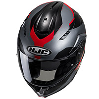 Casque Modulable HJC C91 Karan rouge gris - 3
