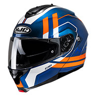 Casco Modulare Hjc C91 Octo Arancio Blu