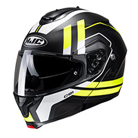 Casco Modulare Hjc C91 Octo Giallo Nero