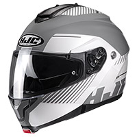 Casco Modulare Hjc C91 Prod Grigio Bianco