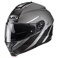 Casco Modulare Hjc C91 Tero Grigio Nero