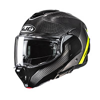 Casco Hjc F100 Carbon Stan Giallo