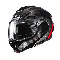Casco Hjc F100 Carbon Stan Rosso
