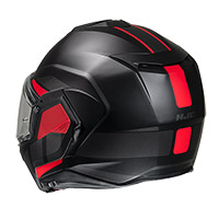 Casco modular HJC i100 Beis negro rojo - 3