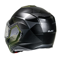 Casco Modulare Hjc I100 Beston Verde Titanio