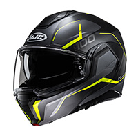 Casque Modulaire Hjc I100 Lorix Jaune