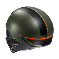 HJC i20 バトールヘルメットグリーンオレンジ - 3