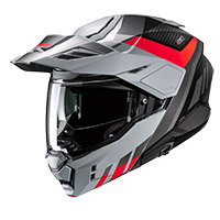 Casque Modulaire HJC i80 Imes gris rouge