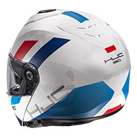 Hjc I90Syrexモジュラーヘルメットホワイトブルー