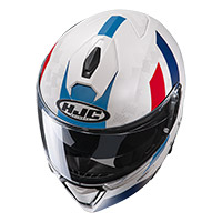 Hjc I90 Syrex Modular Helm weiß blau - 3