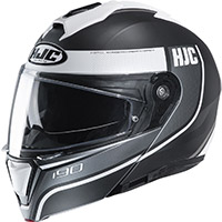 Casco Modulare Hjc I90 Davan Grigio Bianco
