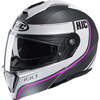 Casco Modulare Hjc I90 Davan grigio rosa
