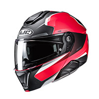 Casque Modulaire HJC i91 Felio rouge mat