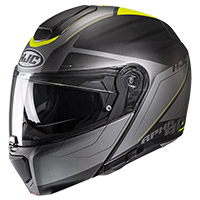 Casque Modulaire Hjc Rpha 90s Cadan Jaune Gris