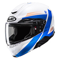 Casco Hjc Rpha 91 Abbes Blu Bianco + Smart 11b - img 2