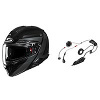 Hjc Rpha 91 Abbes Helmet Black + Smart 11b