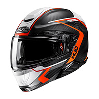 Casco Hjc Rpha 91 Carbon Lagos Arancio Opaco