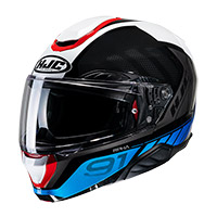 Casque HJC RPHA 91 Rafino bleu rouge + Smart 11B - 2