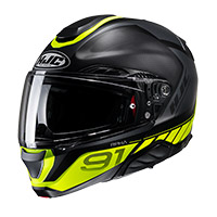 Casque HJC RPHA 91 Rafino jaune + Smart 11B - 2