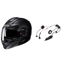 HJC RPHA 91 Helm schwarz matt + Smart 11B