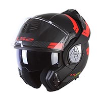 LS2 FF906 Advant Bend Helm schwarz matt rot