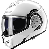 LS2 FF906アドバントソリッドモジュラーヘルメットホワイト