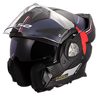 Casco Ls2 Ff901 Advant X Ultra Blu Rosso Opaco
