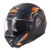 Casco Ls2 Ff910 Advant 2 Glide Nero Arancio Opaco - img 2