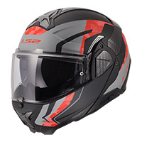 Casco Ls2 Ff910 Advant 2 Glide Grigio Rosso Opaco - img 2