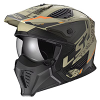 Ls2 Of606 Drifter Devor Helmet Matt Sand