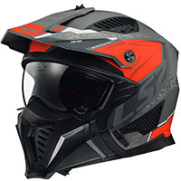 Casque Ls2 Of606 Drifter Devor Titane Rouge