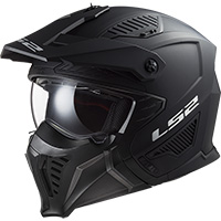 LS2 FF606ドリフターソリッドヘルメットブラックマット